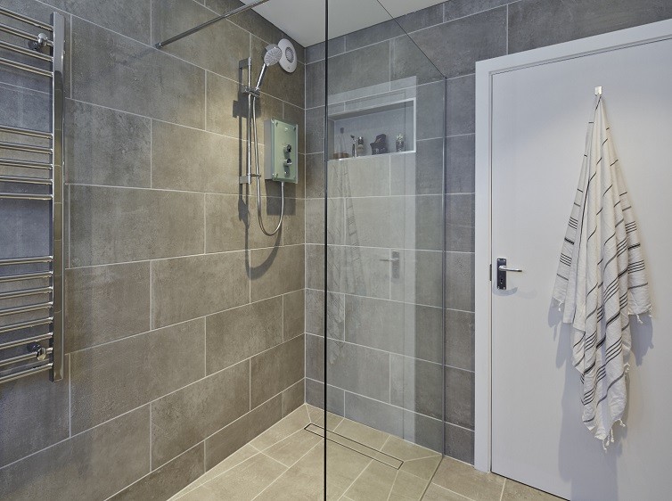 Luxury shower room for a holiday home in Wales