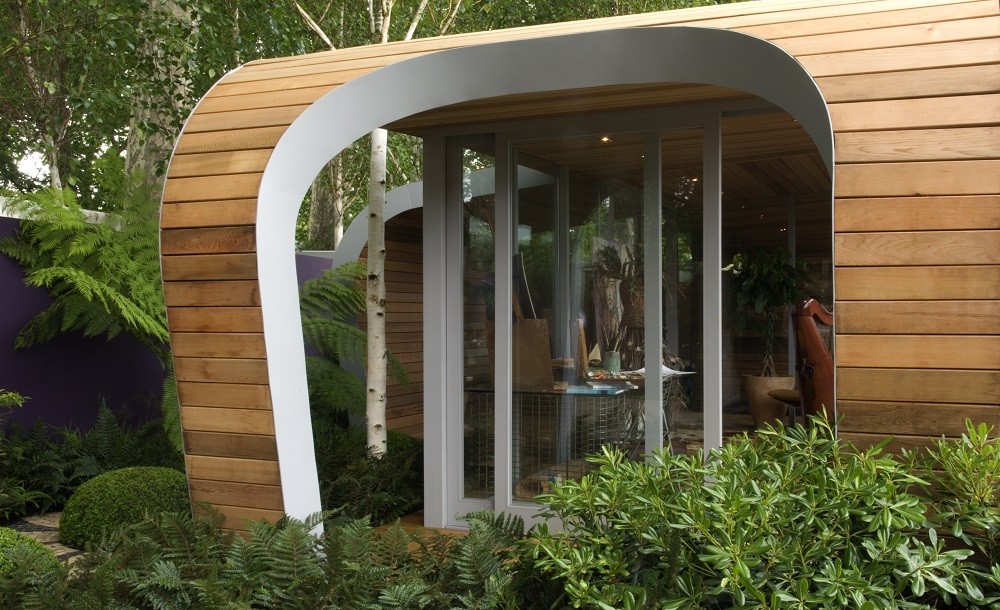 Futuristic architect designed garden office