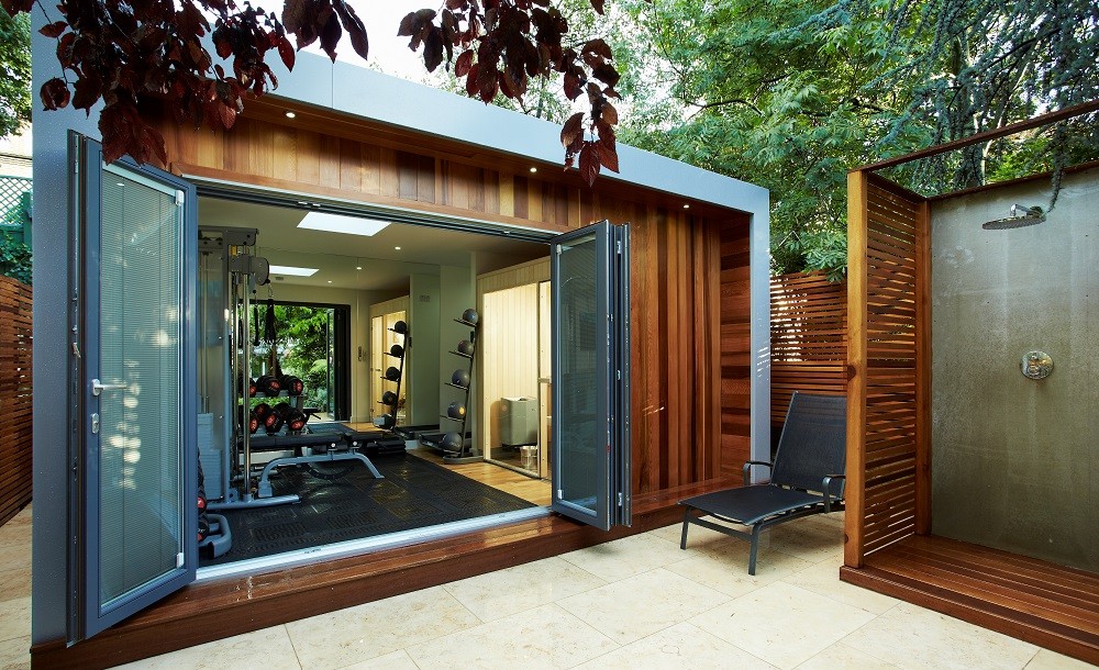 RoomsOutdoor | Private garden gym and sauna in St. John's Wood