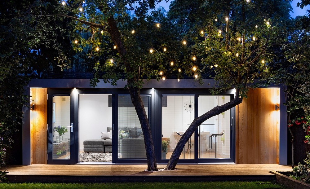 garden room exterior lighting