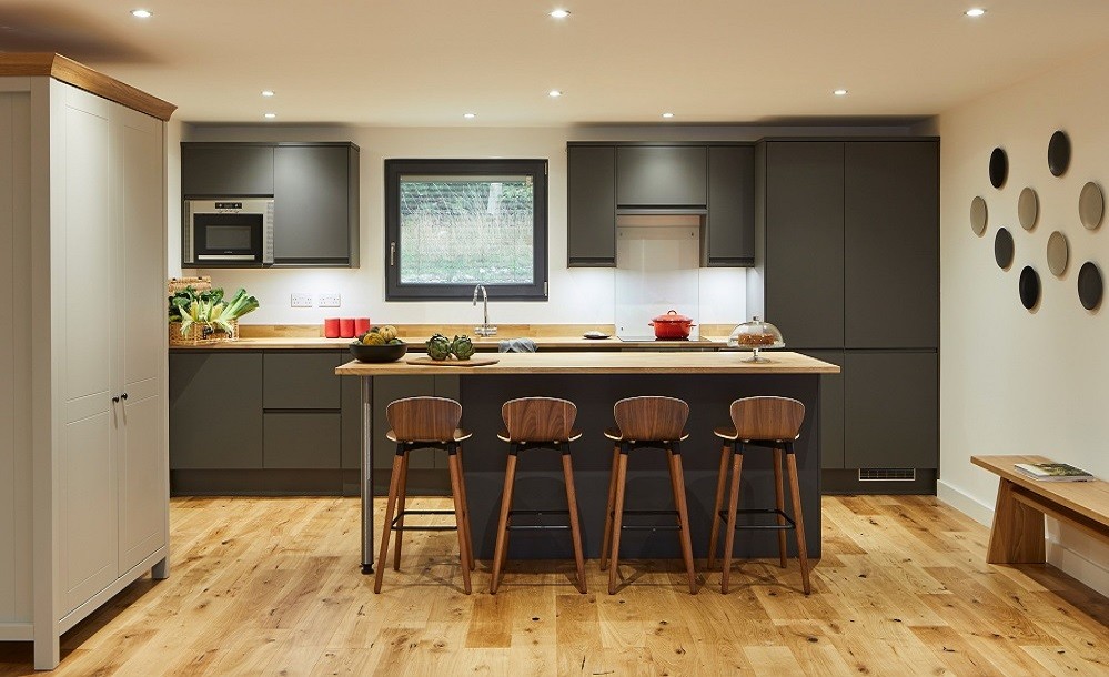 Spacious contemporary kitchen for a holiday home in Stonehenge