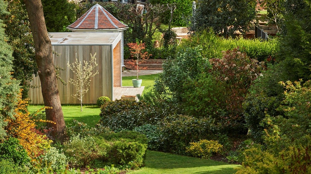 Garden office in a beautiful Colchester garden