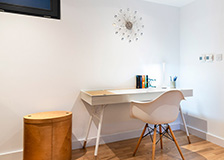 Skim coated ceiling and walls